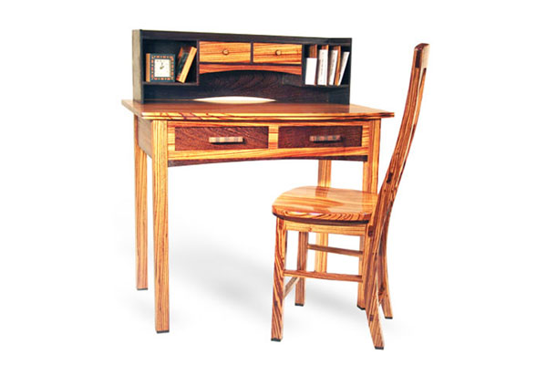 Zebrano Desk Set